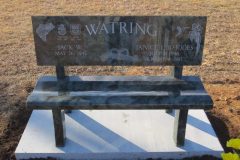 Tropical green bench