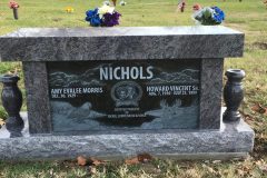 Bahama blue cremation bench.