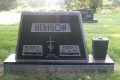 Special shape jet black upright.