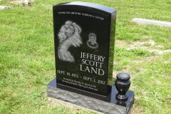 Jet black upright
