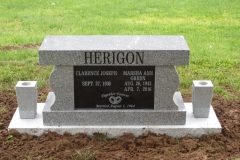 Southern grey cremation bench