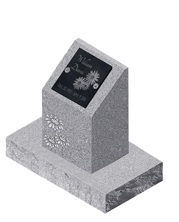 Cremation monuments - 1 pillar